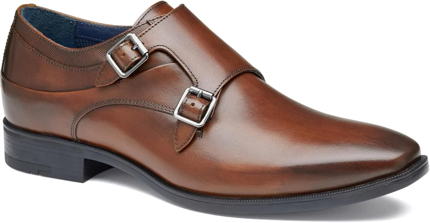 Johnston & Murphy Men's Gibbons Double-Buckle Monk Oxford