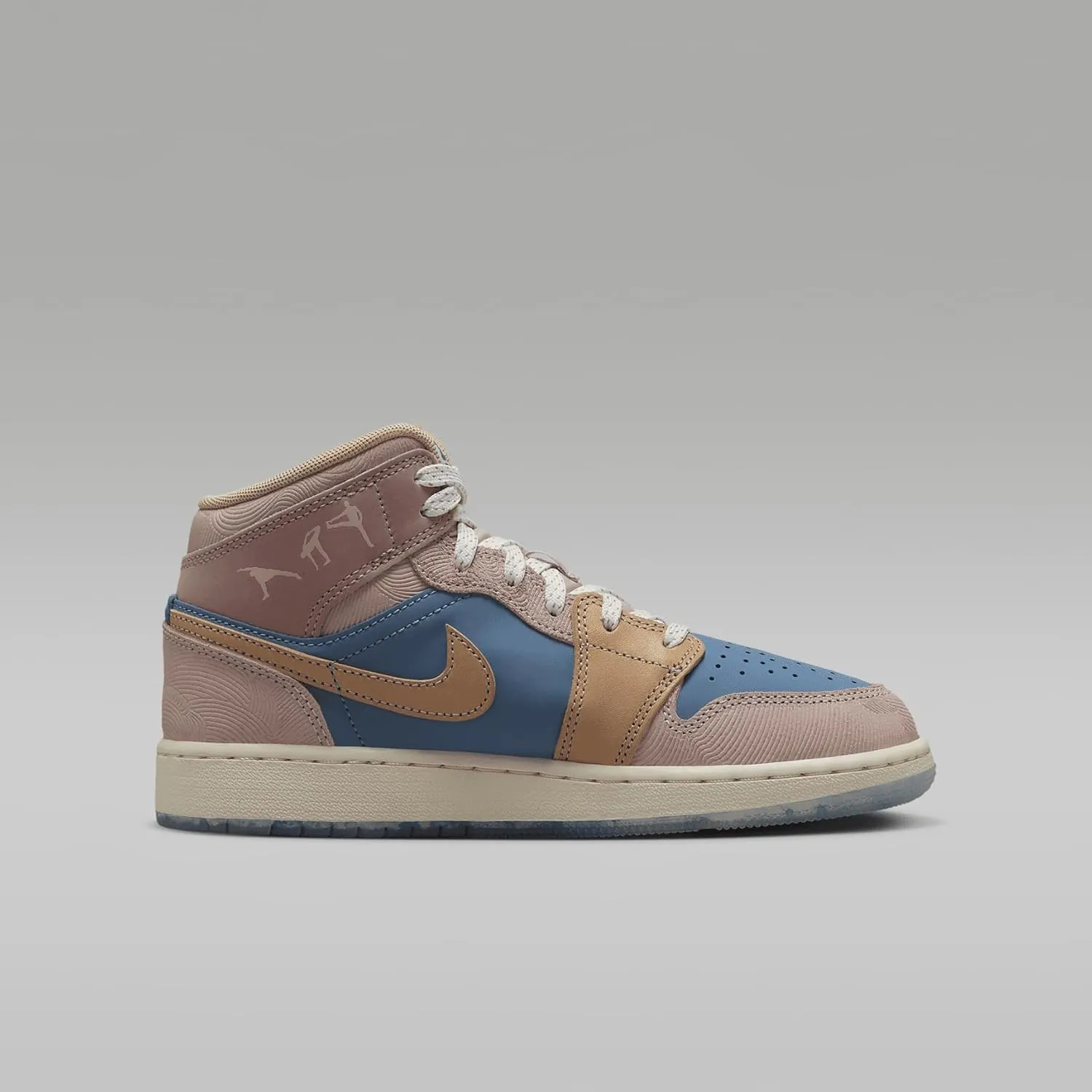 Jordan Big Kid's 1 Mid Aegean Storm/Hemp-Pink Oxford (FN5472 400)
