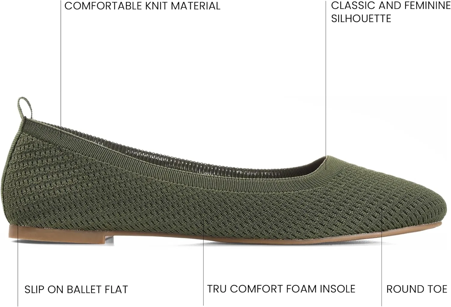 Journee Collection Women's Maryann Ballet Flat