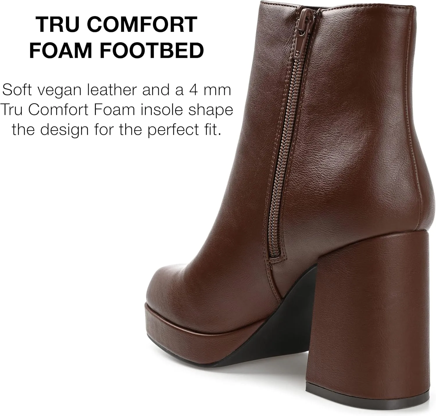 Journee Collection Women's Tru Comfort Foam Mollie Bootie Ankle Boot