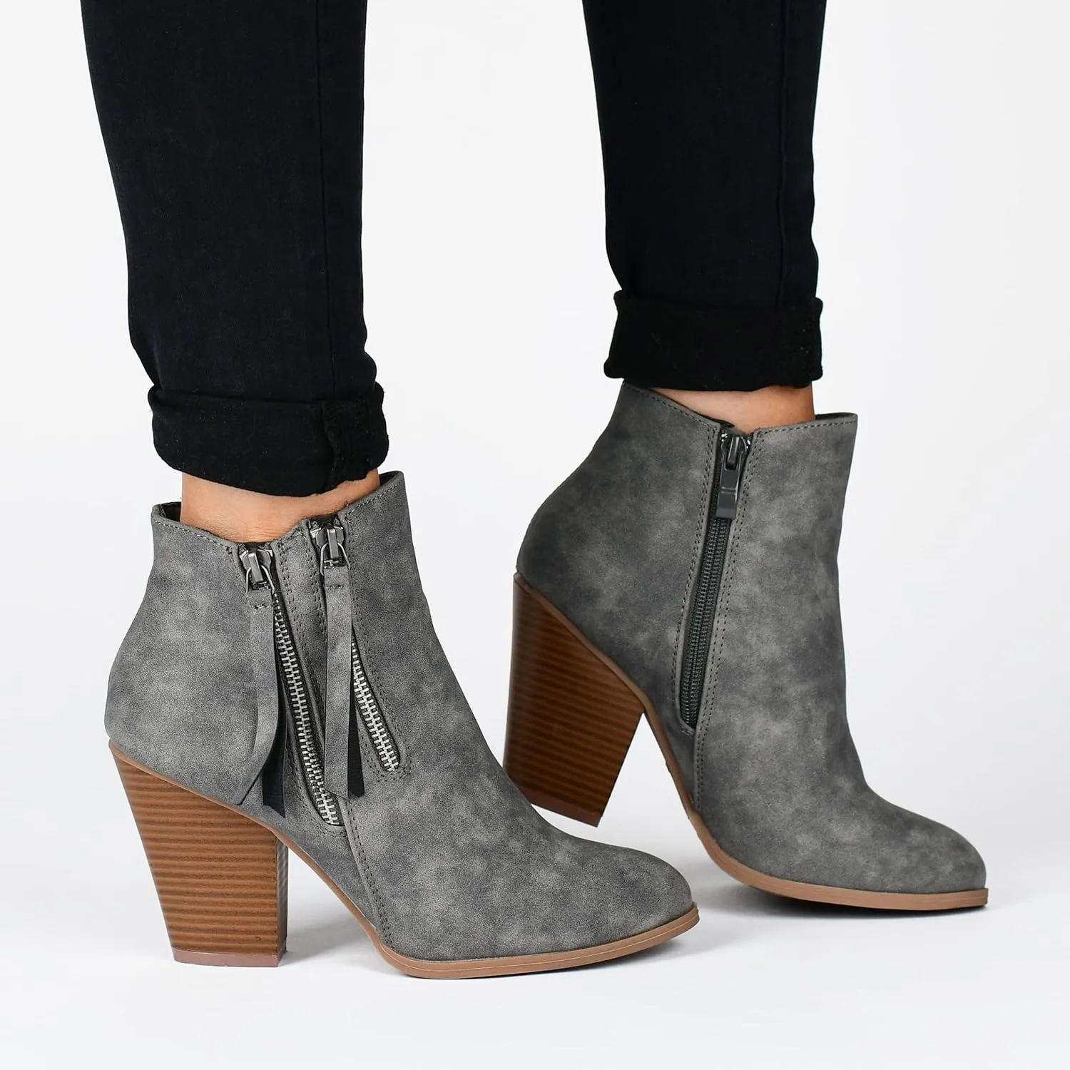 Journee Collection Women's Tru Comfort Foam Vally Bootie Ankle Boot