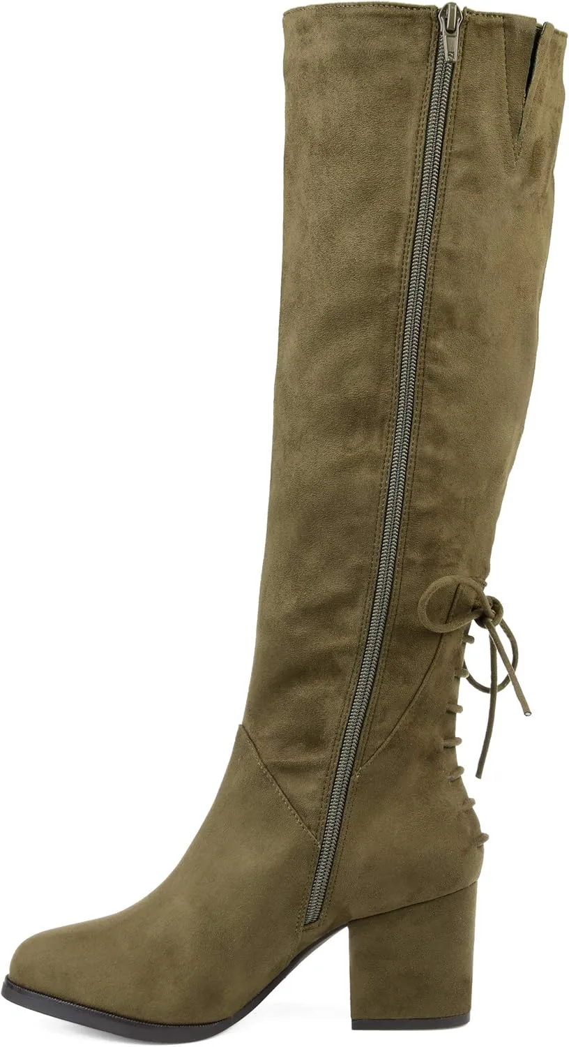 Journee Women's Comfort Foam Extra Wide Calf Leeda Boots