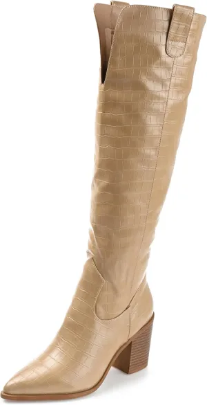 Journee Women's Comfort Foam Extra Wide Calf Therese Boots