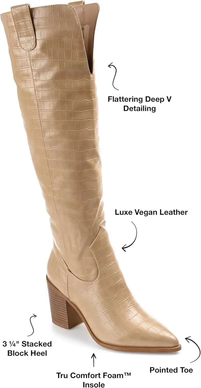 Journee Women's Comfort Foam Extra Wide Calf Therese Boots