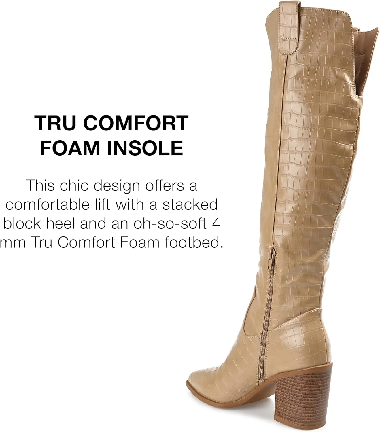 Journee Women's Comfort Foam Extra Wide Calf Therese Boots