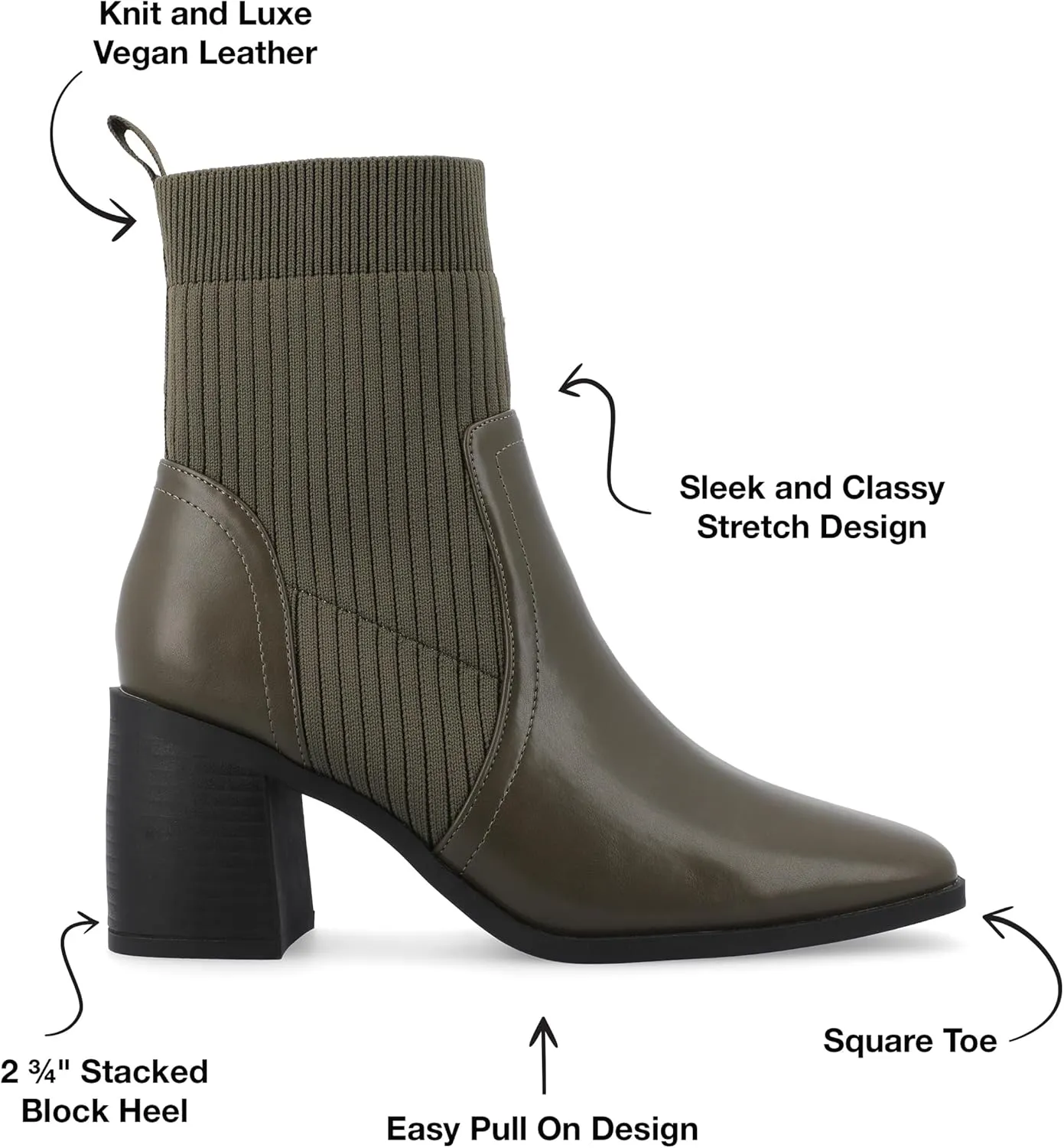 Journee Women's Comfort Foam Harlowe Booties