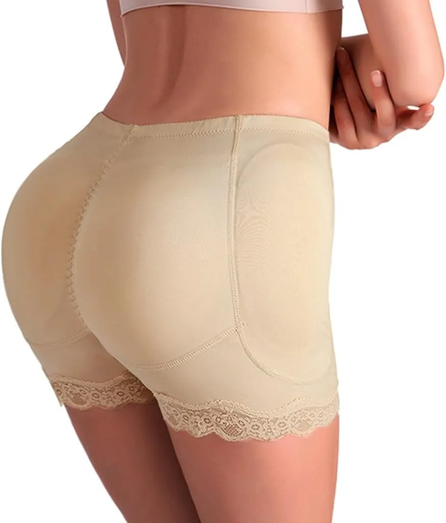 JSEIAJB Underpant Sexy Butt Lifter Shapewear Slim Waist Trainer Women Dress Underwear Body Shaper Padded Fake Buttock Hip Enhancer(S Code)