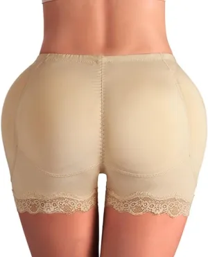 JSEIAJB Underpant Sexy Butt Lifter Shapewear Slim Waist Trainer Women Dress Underwear Body Shaper Padded Fake Buttock Hip Enhancer(S Code)
