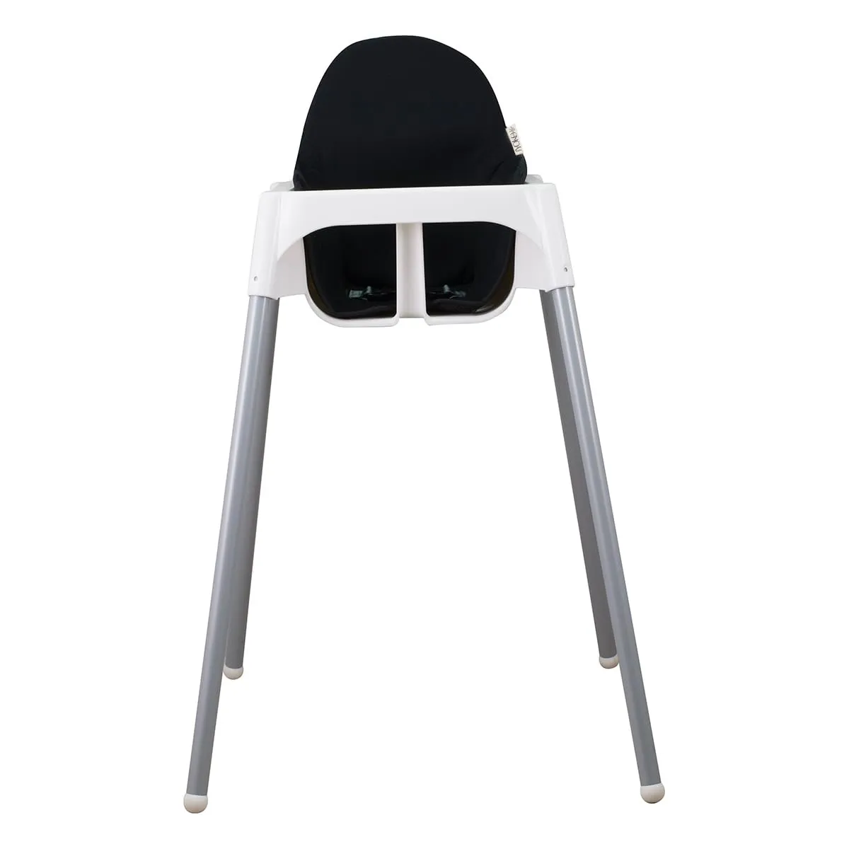 JYOKO Kids High Chair Cushion Compatible with IKEA Antilop Made Cotton 100%  Foam   3D Air Confort (Black Series)