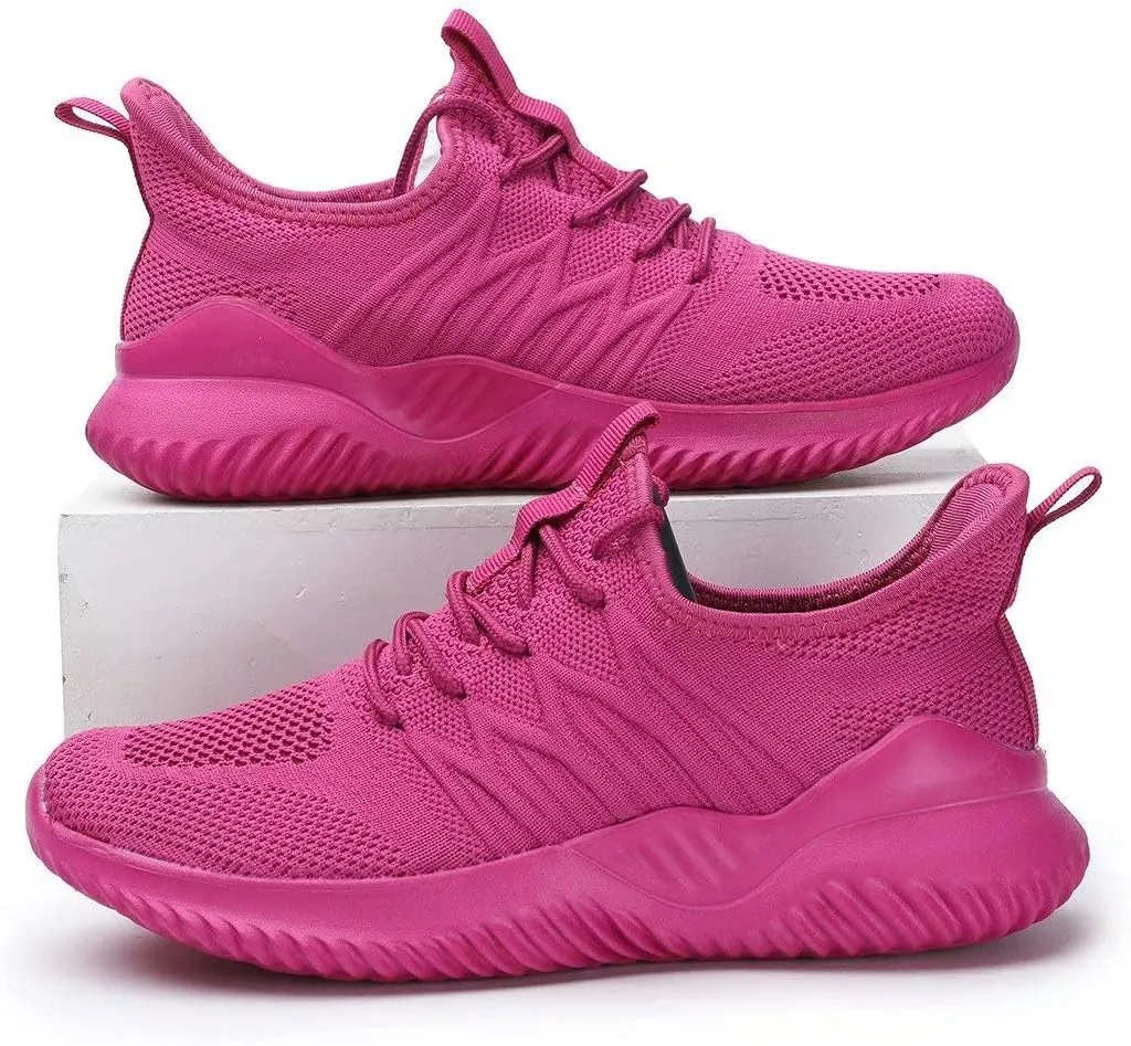 KEEZMZ Womens Ladies Walking Running Shoes Slip On Lightweight Casual Tennis Sneakers Clothes Shoes