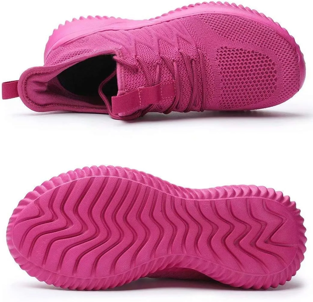 KEEZMZ Womens Ladies Walking Running Shoes Slip On Lightweight Casual Tennis Sneakers Clothes Shoes