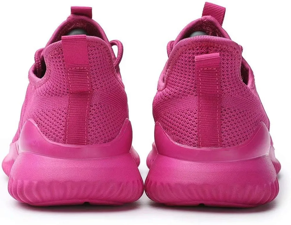 KEEZMZ Womens Ladies Walking Running Shoes Slip On Lightweight Casual Tennis Sneakers Clothes Shoes