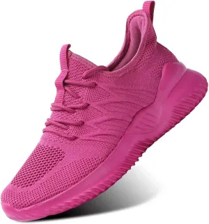 KEEZMZ Womens Ladies Walking Running Shoes Slip On Lightweight Casual Tennis Sneakers Clothes Shoes