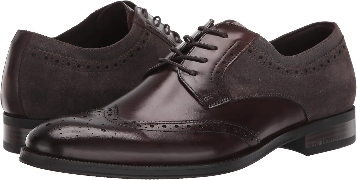 Kenneth Cole New York Men's Brock Wing Tip Lace Up Oxford