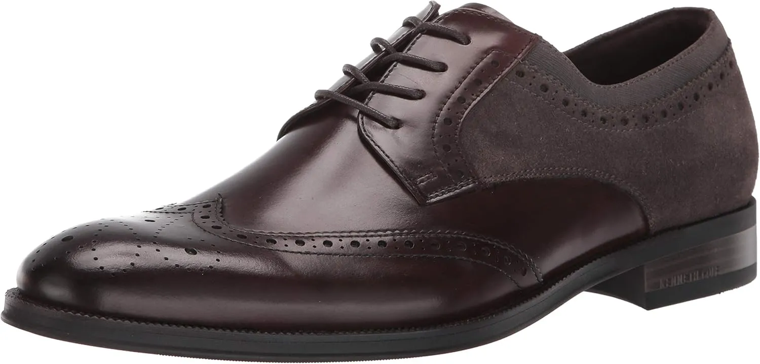 Kenneth Cole New York Men's Brock Wing Tip Lace Up Oxford