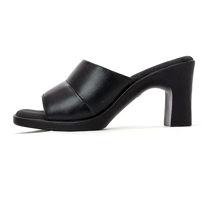 Khadim's Sharon High Heel Block Mule Slip On Sandal for Women