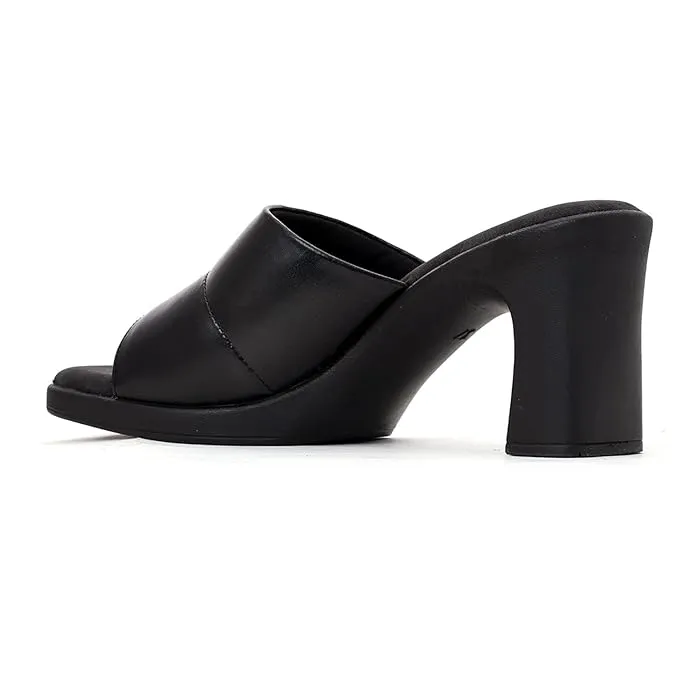 Khadim's Sharon High Heel Block Mule Slip On Sandal for Women
