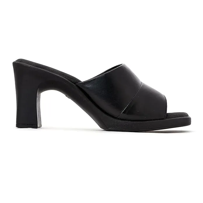 Khadim's Sharon High Heel Block Mule Slip On Sandal for Women