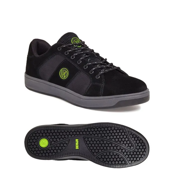 KICK Black Suede Cupsole Safety Trainer