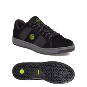 KICK Black Suede Cupsole Safety Trainer