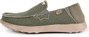 Kickback Couch 2.0 - Men's Grey Canvas Loafers - Lightweight Slip On Casual Shoes - All Day Comfort - Convertible Mule/Slider Design