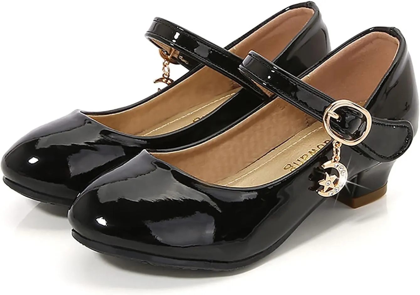 Kids Girl Black Dress Bowknot Shoes Ballet Mary Jane Shoe Teen Wedding Casual Walking Slip-On Shoes