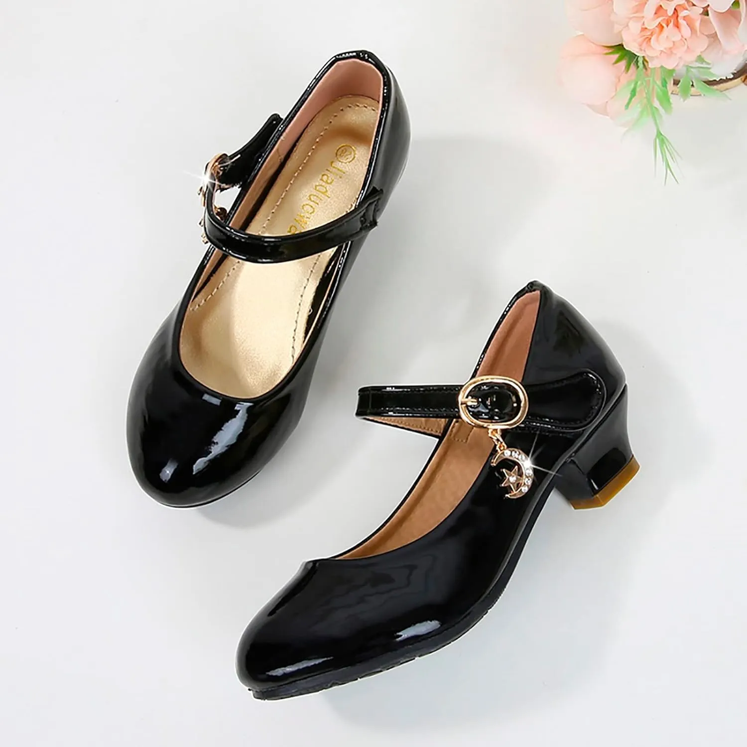 Kids Girl Black Dress Bowknot Shoes Ballet Mary Jane Shoe Teen Wedding Casual Walking Slip-On Shoes