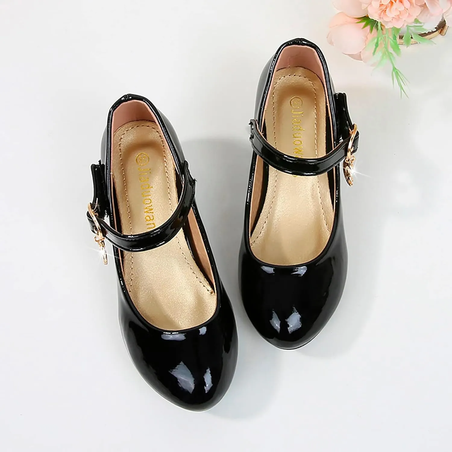 Kids Girl Black Dress Bowknot Shoes Ballet Mary Jane Shoe Teen Wedding Casual Walking Slip-On Shoes