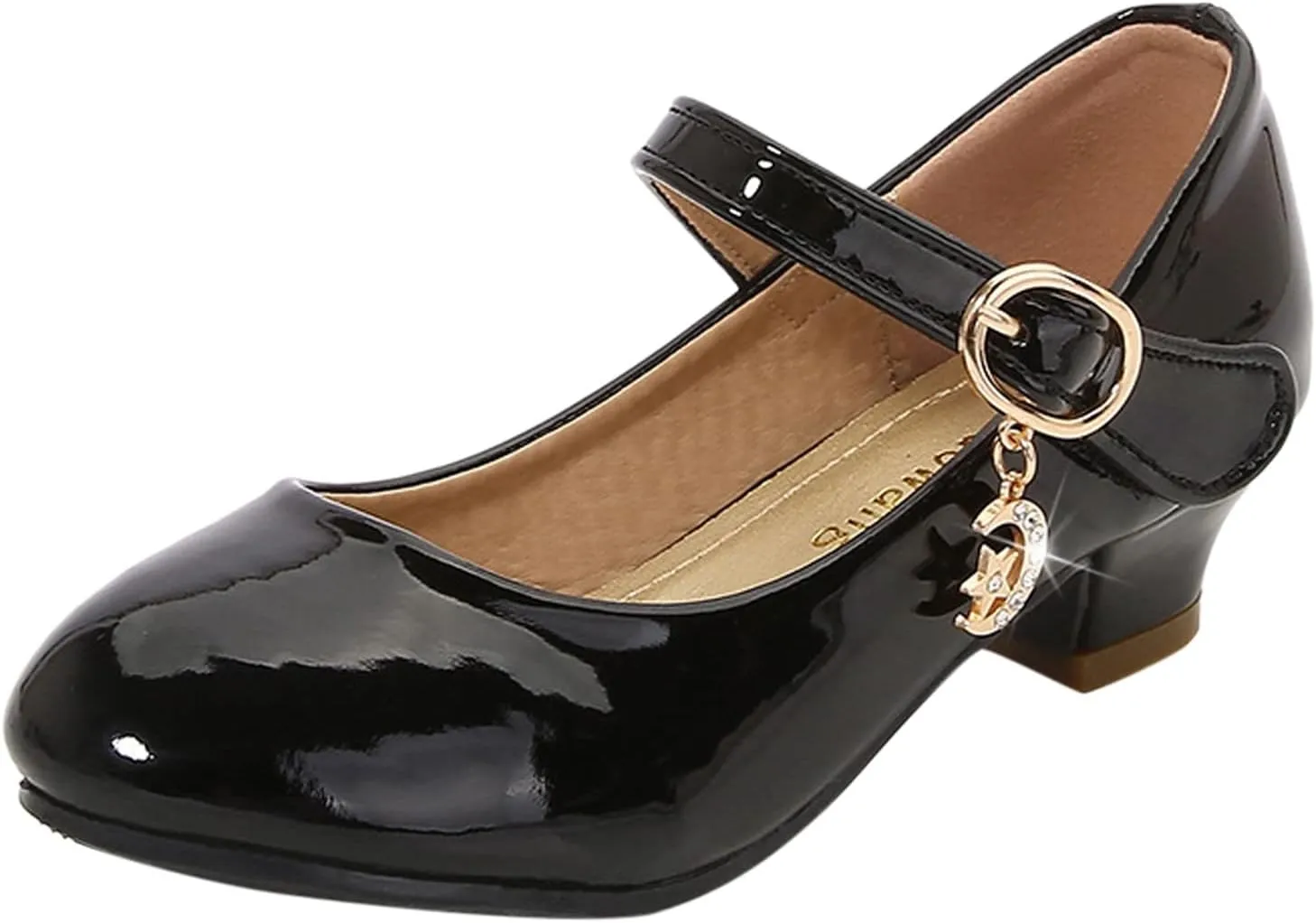 Kids Girl Black Dress Bowknot Shoes Ballet Mary Jane Shoe Teen Wedding Casual Walking Slip-On Shoes