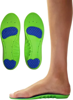 KidSole Memory Foam Sport Plus   Children's Athletic Memory Foam Replacement All-Purpose Comfort Insole for Children - Alleviates General Foot Pain (24 CM) Kids Size 3-6