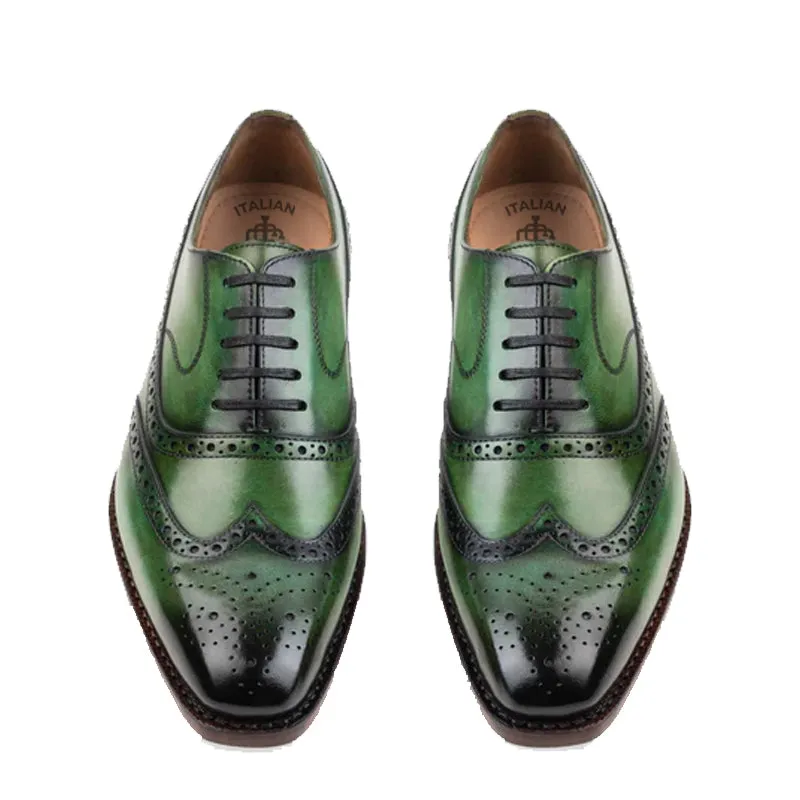 Kinsale Emerald Lace-Up Leather Oxford Shoes