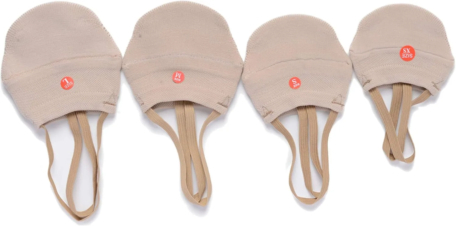 Knitted Half Sole Toe Shoes Socks for Professional Rhythmic Gymnastic Competition or Ballet Dance