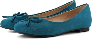 KOKOMOMO Womens Bow Round Toe Ballet Flats Slip On Ballerina Shoes