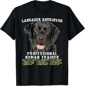 Labrador Retriever Black Lab Professional Human Trainer T-Shirt