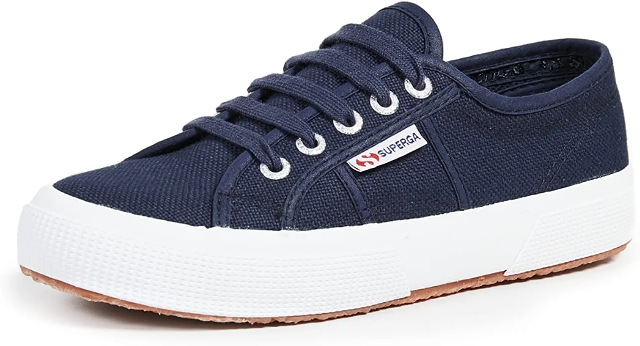 Lace Up Navy Superga Breathable Sneakers Cotu 2750 Augmented reality Members-only Low Top Unisex Rounded Toe