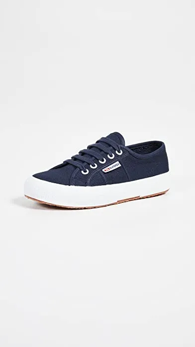 Lace Up Navy Superga Breathable Sneakers Cotu 2750 Augmented reality Members-only Low Top Unisex Rounded Toe