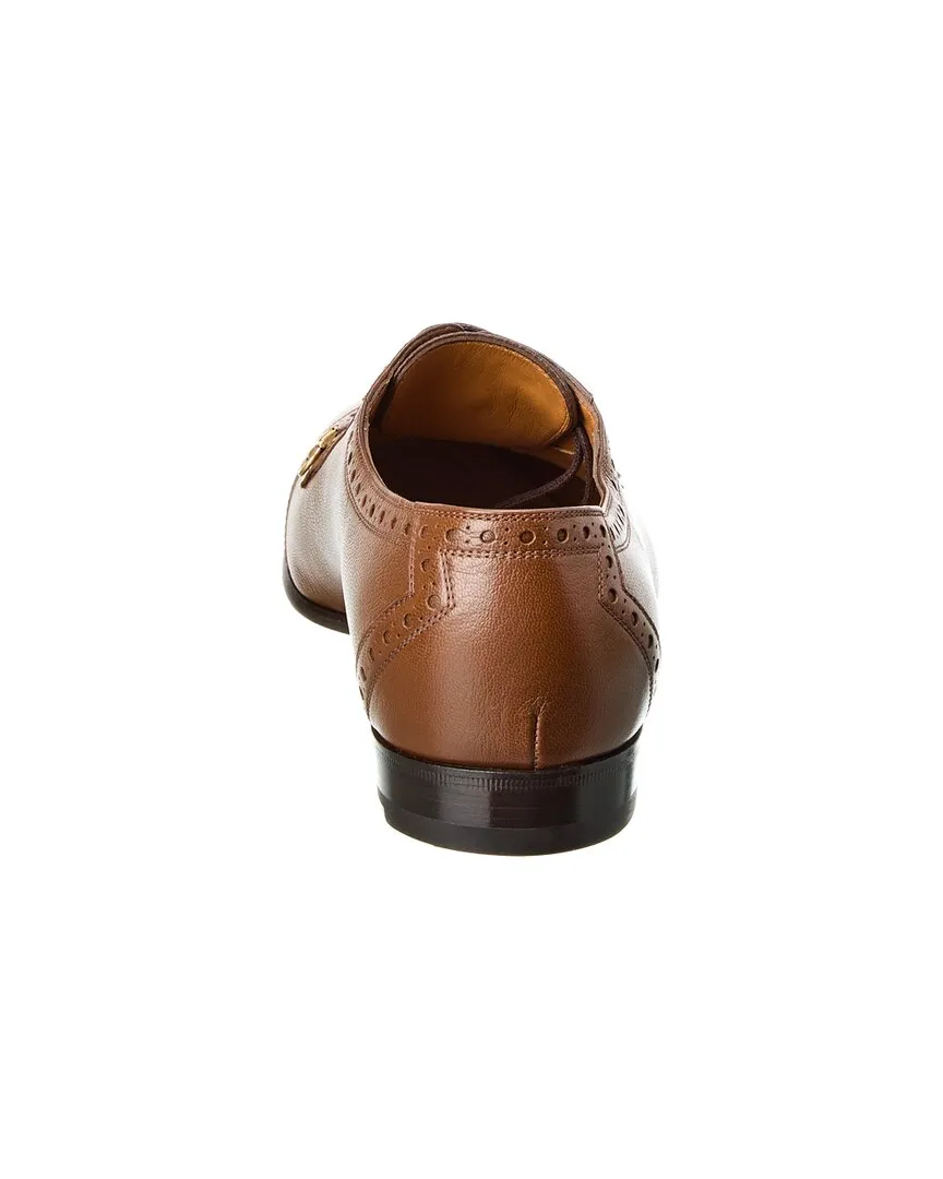 Lace-Up Super savings Oxford Gucci Leather Priority shipping