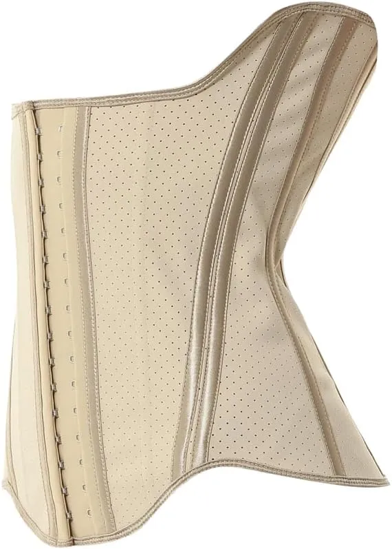 Latex Waist Trainer for Women Breathable Steel Boned Underbust Corsets Bustiers Hourglass Body Shaper