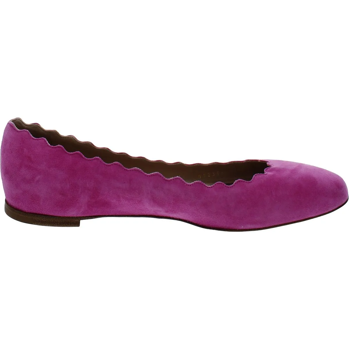 LAUREN BALLERINAS Womens Leather Slip On Ballet Flats
