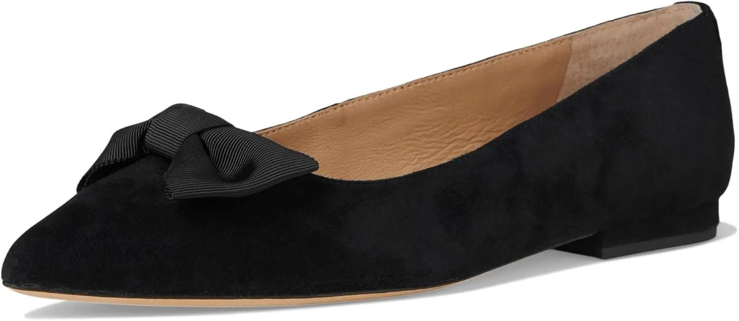 Lauren Ralph Lauren Women's Londyn Bow-Trim Suede Ballet Flat