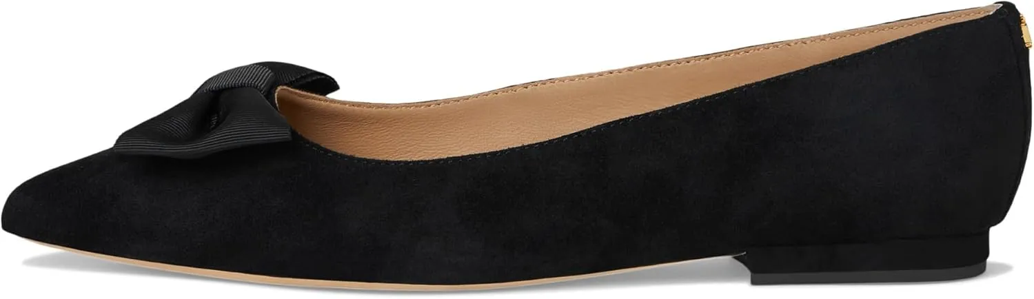 Lauren Ralph Lauren Women's Londyn Bow-Trim Suede Ballet Flat