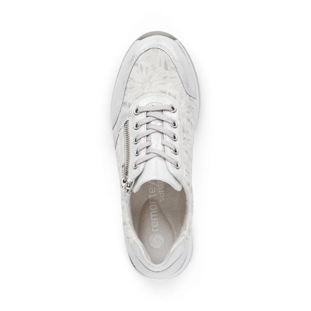 LDS WEDGE LACED SHOE* - SILVER