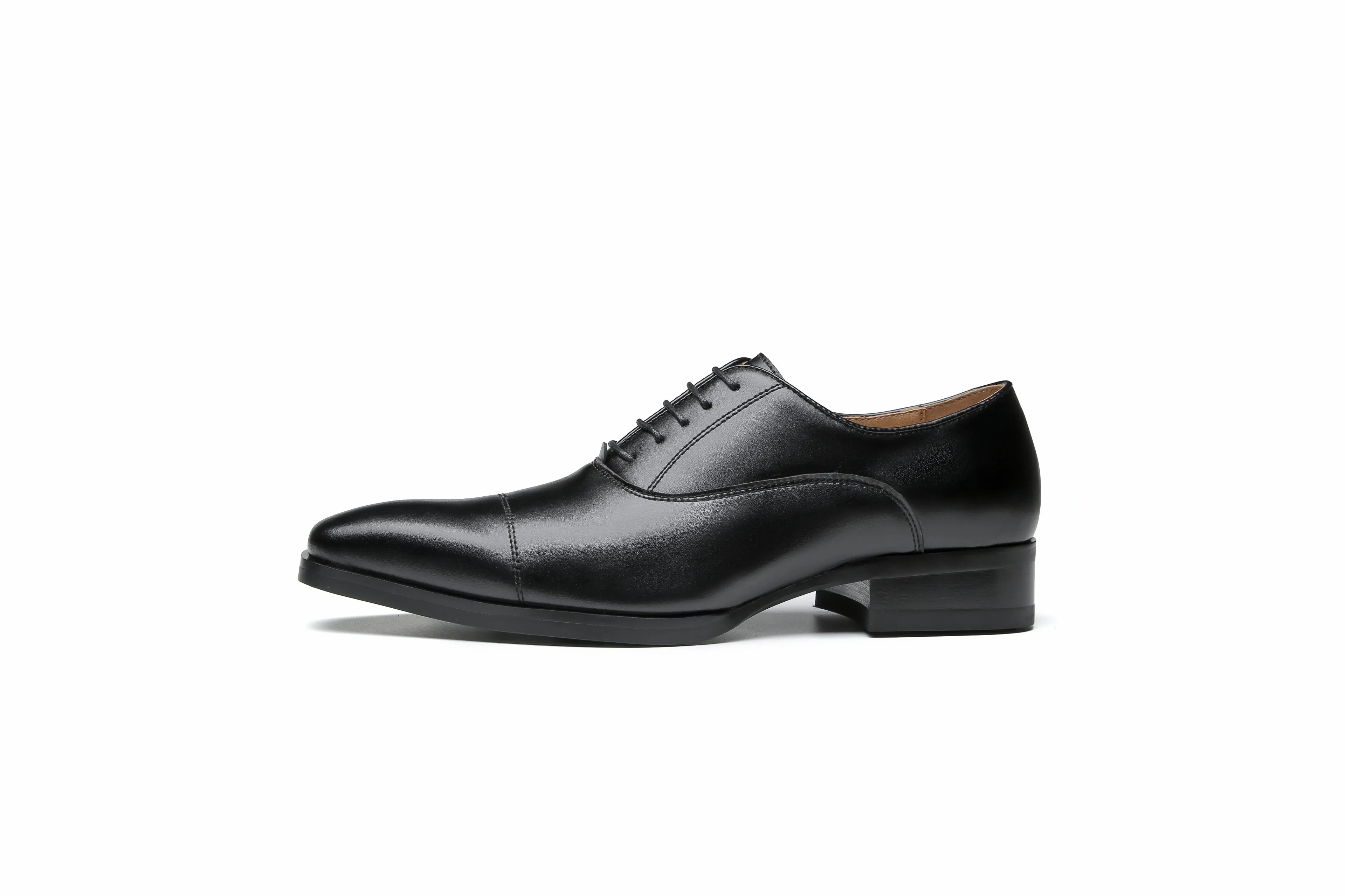 Leather Lace-Up Oxford Shoes