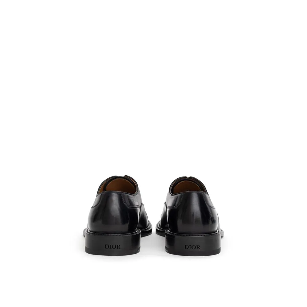 Leather VIP sale Festive offer Derby Black Oxfords And Dior