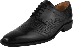 LIBERTYZENO Mens Tread Design Genuine Leather Lace Up Oxford Dress Shoes