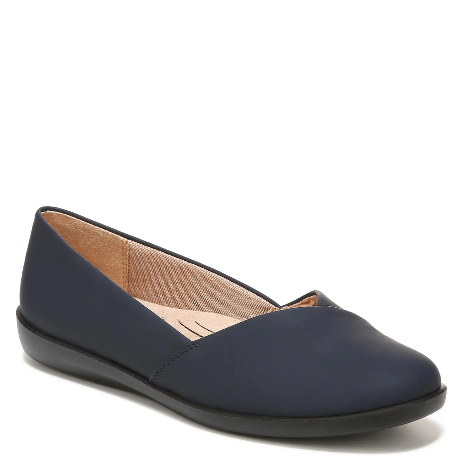 LifeStride Womens Notorious Ballet Flat Lux Navy 6.5 W