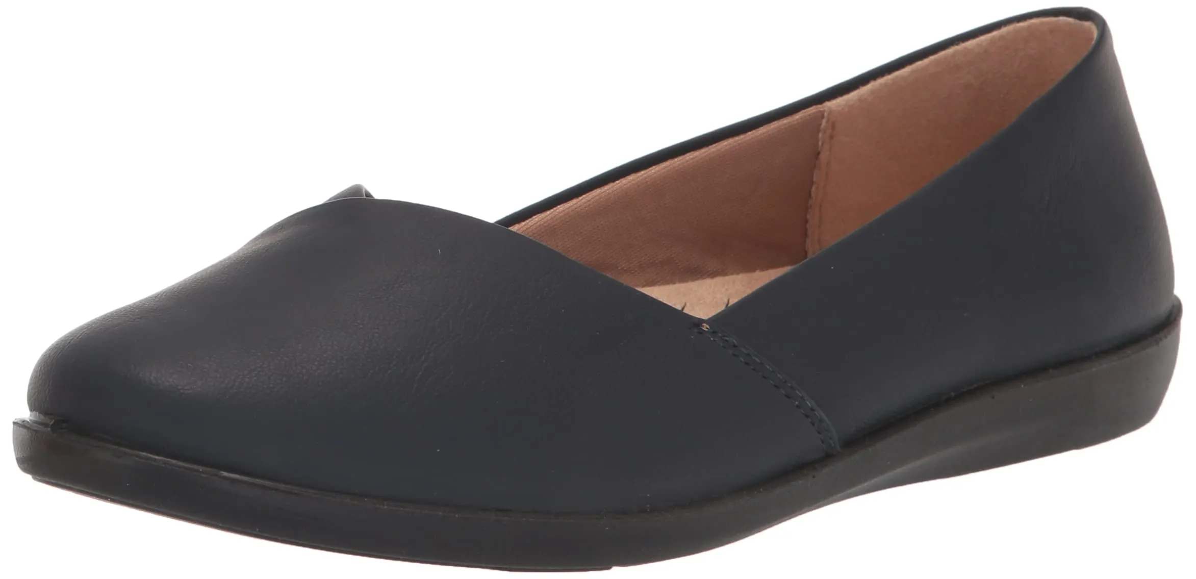 LifeStride Womens Notorious Ballet Flat Lux Navy 6.5 W
