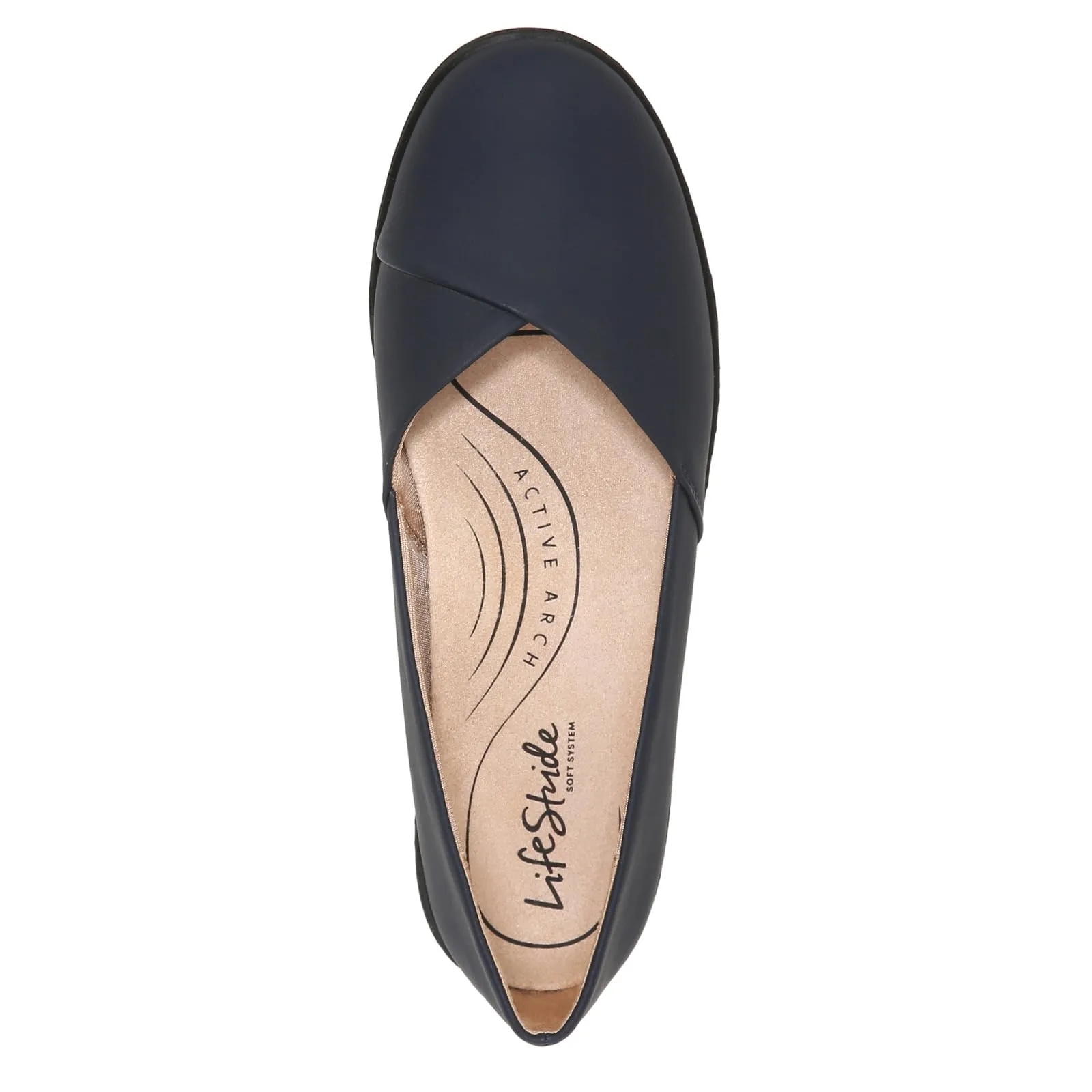 LifeStride Womens Notorious Ballet Flat Lux Navy 6.5 W