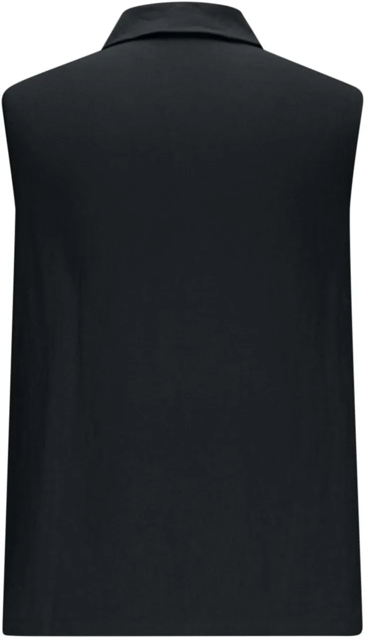 Linen Sleeveless Shirts for Men Beach Vacation Outfits Textured V Neck Tropical Shirt Tank Tops Cut Off Holiday 2025