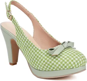 LISYIIZ Women's SS845 Comfort Checkered Solid Pu High Chunky Heeled Sandals